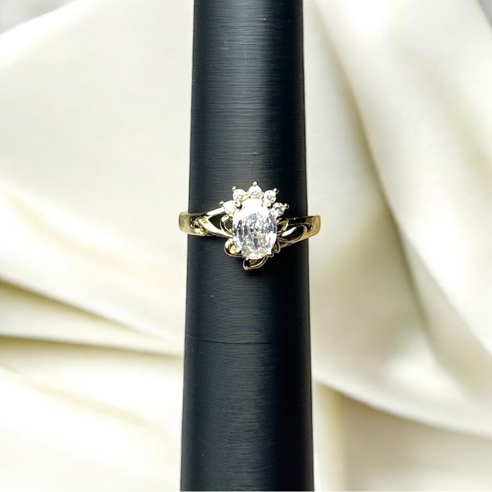 18K Gold Plated CZ Ring